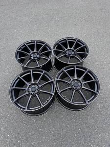 ホットスタッフ　cross speed　クロススピード19インチ 5H PCD114.3 2本9.5J+35 2本10.5J+25 中古アルミホイール4本セット