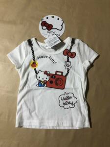 【同梱不可！】 サンリオ キティ Tシャツ 80 ★カメラ