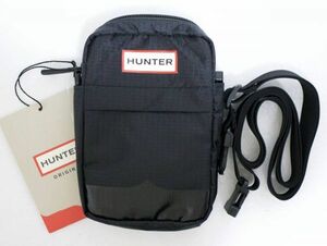 定価4400 新品 本物 HUNTER UBX1128KBM BLK 黒 ブラック オリジナル リップストップ ベルトバッグ ハンター 2013 □