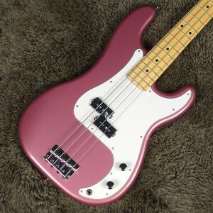 Fender Made In Japan Hybrid II Precision Bass Burgundy Mist Metallic with Matching Head