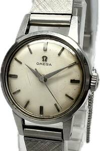 1円〜 H OMEGA オメガ シルバーダイヤル ラウンドケース レディース 手巻き アンティーク ヴィンテージ 時計 2251965