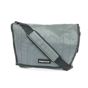 ◆FREITAG フライターグ ショルダーバッグ◆ ブルーグレー リサイクル生地 メッセンジャー メンズ 斜め掛け bag 鞄