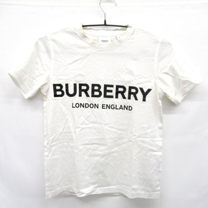 KR74001 バーバリー 半袖Ｔシャツ ロゴ LONDON ENGLAND ホワイト ＃XS レディース BURBERRY 中古