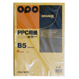 （まとめ買い）文運堂 ファインカラーPPC B5 100枚 カラー328 オレンジ 00020520 〔×10〕