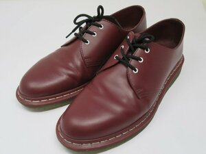 ◆Dr.Martens　ドクターマーチン　3ホール　レザーシューズ　UK9　AW006　赤　中古◆11638