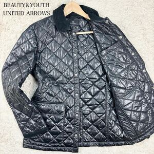 【美品】 BEAUTY&YOUTH UNITED ARROWS ユナイテッドアローズ 【圧倒的高級感】 メンズ キルティングジャケット アウター 中綿 ブラック M