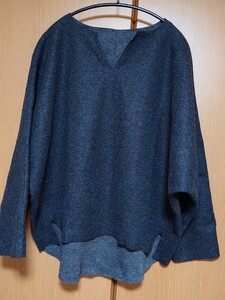 未使用★LAURA ASHLEY★ローラアシュレイ★スリットネック★コクーンプルオーバー★40