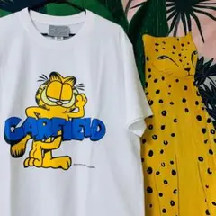 Garfield 半袖 reprint Tシャツ 夏 新品 お洒落 ホワイト