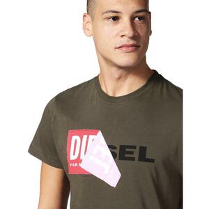 * ラスト * レアカラー * 正規品 DIESEL T-DIEGO-QA ディーゼル Tシャツ S / Olive *