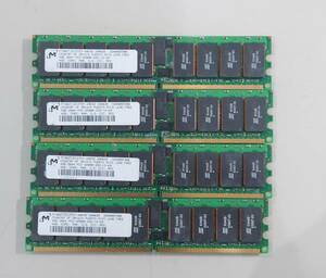 KN2966 【現状品】Micron 4GB 2Rx4 PC2-3200R-333-12-K0 4枚セット