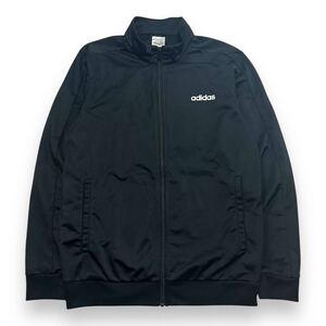 adidas アディダス トラックジャケット ジャージ スポーツウェア XL ブラック ワンポイントロゴ ストリート