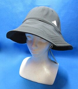 ※新品 レディース adidas アディダス 撥水 ワイドブリムキャップ MMS58 ブラック(IA9626)　※ネコポス便対応