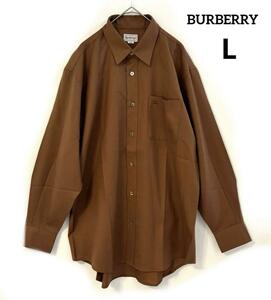 Burberry バーバリー 長袖 シャツ ワンポイント　毛 訳ありの為 激安 L