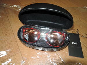 新品 TMT サングラス 茶 メガネ 眼鏡 定価22000円