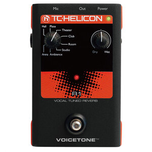 ボーカルエフェクター リバーブ TCヘリコン TC-HELICON VoiceTone R1 ボーカル用エフェクター ボーカル