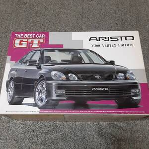 初期箱 [アオシマ] 1/24 JZS161 アリスト V300 VERTEX EDITION 前期型 未開封 希少メタルインレットシール入り ベルテックスエディション