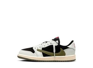 Travis Scott Nike PS Air Jordan 1 Low OG "Medium Olive" 20.5cm DZ5909-106