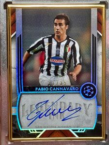 ファビオ・カンナバーロ 直書きサイン 25枚限定 2022-23 Topps UCL Museum Collection Fabio Cannavaro Juventus