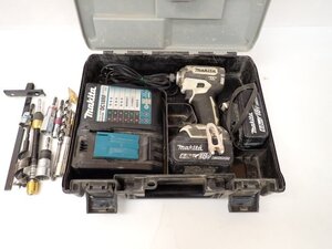 makita マキタ 18V 6Ah 充電式インパクトドライバ TD171DRGXW ホワイト バッテリー2個/充電器/ケース付き □ 7050D-1