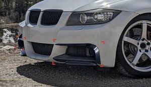 【送料無料】フロントバンパー フォグランプカバー ブラック BMW 3シリーズ E90 E91 Mスポーツ 2005-2008 フロント フォグ カバー