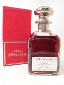 m2742 / 未開栓 古酒 Hennessy NAPOLEON ヘネシー ナポレオン シルバートップ デキャンタ 箱付 コニャック ブランデー 現状品