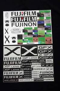 ●○【レア品・未使用】　FUJIFILM 富士フィルム Xステッカー・マップカメラ特製　２枚組○●