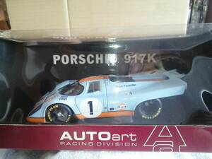 未展示未開封　1/18　Aa AUTOart オートアート　　PORSCHE 917 K 　Gulf−Porsche #1