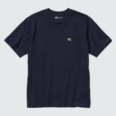 【UNIQLO】ほぼ未使用　美品　ユニクロ　キースヘリング　Tシャツ　ネイビー