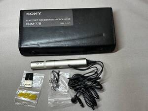 SONY ソニー ECM-77B 業務用 ピンマイク エレクトレットコンデンサーマイク