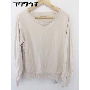 ◇ BEAMS LIGHTS ビームスライツ 長袖 Tシャツ カットソー サイズ38 ベージュ レディース