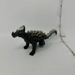 中古　山勝ソフビ 昭和版　アンギラス　当時物　キングザウルス　東宝怪獣　ポピー　やまかつ　ゴジラ　② ※2303