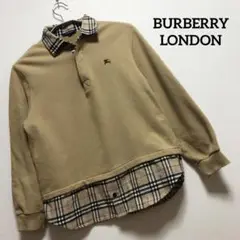 BURBERRY LONDON バーバリーロンドン キッズ160 長袖ポロシャツ