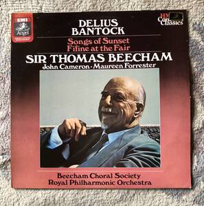 LP-Aug / 英EMI / J.Cameron (bass) M.Forrester (alt) Thomas Beecham・Royal philharmonic Orchestra / DELIUS_Songs of Sunset etc