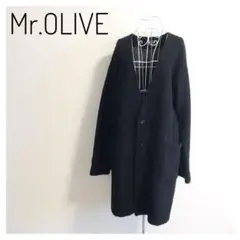 【美品】 Mr.OLIVE ミスターオリーブ コート 黒 ブラック メンズ