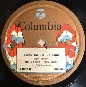 【S】BESSIE SMITH COLUMBIA　Sinful Blues/ Follow The Deal On Down