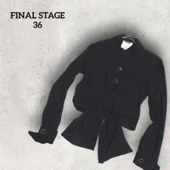 ファイナルステージ　FINAL STAGE 前結ぶタイプ黒ブラウス　昭和　レトロ