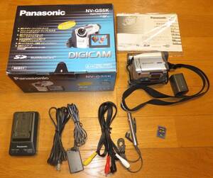 【ジャンク品】 Panasonic パナソニック DIGICAM デジタルビデオカメラ NV-GS5K フルセット