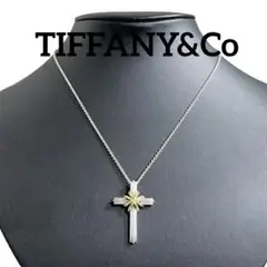 TIFFANY&Co ティファニー　シグネチャー　クロス　コンビ　ネックレス