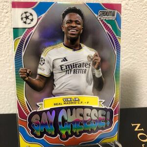 【2023-24 Topps stadium Chrome】VINI JR. REAL MADRID SAY CHEESE!