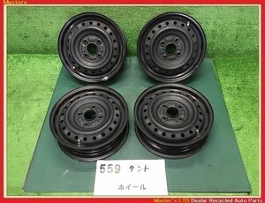 【送料無料】L375S タント 純正 スチールホイール 13×4.00B 4穴-100 4本セット 鉄ホイル 冬用/スタッドレス用などにも♪