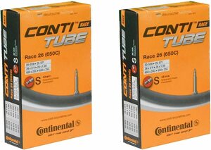 コンチネンタル Continental Race26 650C 仏式チューブ 650x20 25C 20-559 25-571 2本セット バルブ長60mm 自転車