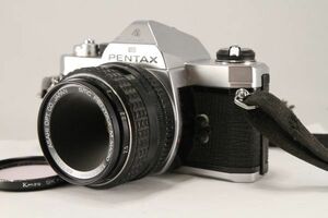 ★訳あり実用美品★ペンタックス PENTAX MX シルバー + SMC PENTAX-M 50mm F4 MACRO★シャッターOK 希少★88140