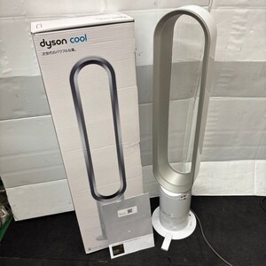 Q507-O60-813 dyson cool ダイソンクール AM07 タワーファン ホワイト 羽なし 扇風機 空調 外箱/説明書/リモコン付き 通電ok ⑤