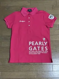 パーリーゲイツ　極美品　1回着用　レディース半袖ポロシャツ　Sサイズ　0 ピンク