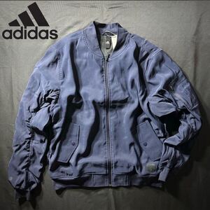 【格安送料】新品未使用 Mサイズ アディダス ID2.0 ボンバージャケット 紺 ネイビー adidas ポケット ウェア フリース裏地 フルジップ 上着