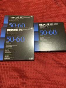 maxell マクセル 未使用　3本セット　50-60 オープンリールテープ