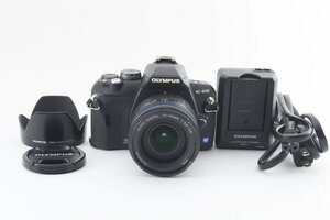 Olympus E-410 1000万画素 + Zuiko Digital 14-42mm レンズキット [美品] LH-61C レンズフード 充電器 バッテリー