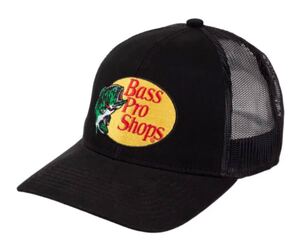 キャップ バスプロショップス bass pro shops cap hat 新品 メッシュキャップ スナップバック 日本未発売 長瀬智也 釣り ブラック/ブラック