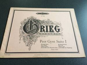 ♪♪ペータース版・GRIEG　Peer Gynt Suite 1/ペール・ギュント ピアノデュエット♪♪