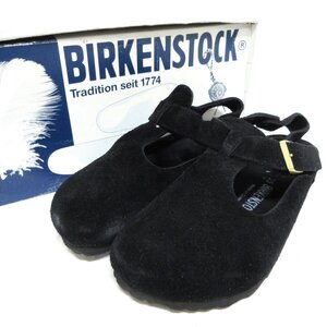 美品 BIRKENSTOCK ビルケンシュトック Bonn ボン クロッグ スエードレザー サンダル 35 22.5cm相当 ブラック